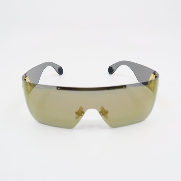 PHILIPP PLEIN Hero SPP029M 400G Gold Shield, Gold Women\'s New Sunglasses. main image 5